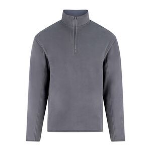 PRO RTX Mens Microfleece Half Zip Sweater / Solid Grey